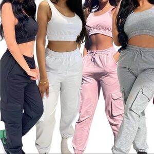 Top And Cargo Jogger Lounge For Two Piece Set